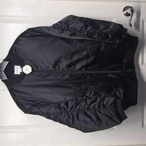 aerie Black Bomber Jacket Size S/M